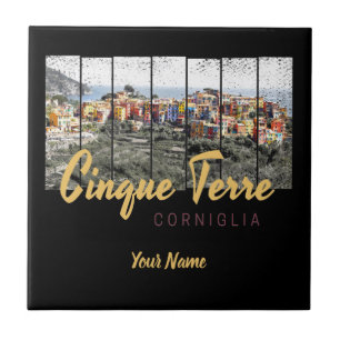 Cinque Terre Corniglia Riomaggiore Italiaanse Vint Tegeltje