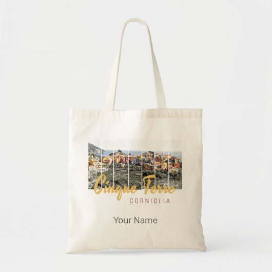 Cinque Terre Corniglia Riomaggiore Italiaanse Vint Tote Bag (Voorkant)