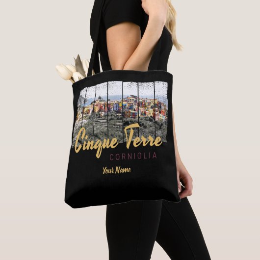 Cinque Terre Corniglia Riomaggiore Italiaanse Vint Tote Bag (Dichtbij)