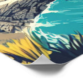 Cinque Terre Digitaal Poster - Kustwandkunst (Hoek)