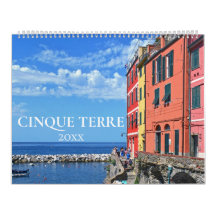 Cinque Terre Esthetische Italië Kust Muur Kalender