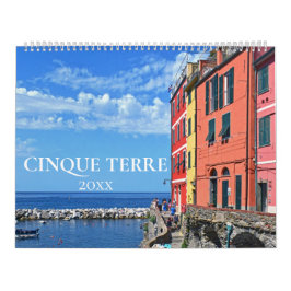 Cinque Terre Esthetische Italië Kust Muur Kalender