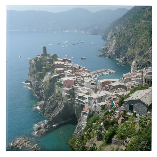 Cinque Terre, Italiaans Riviera Tegeltje (Voorkant)