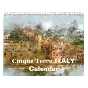 Cinque Terre Italië 2027 Toerisme Vakantie Kalender