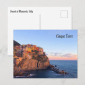 Cinque Terre, Italië Briefkaart (Voorkant / Achterkant)