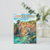 Cinque Terre Italië Briefkaart (Staand voorkant)