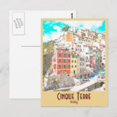 Cinque Terre, Italië  Briefkaart (Voorkant / Achterkant)