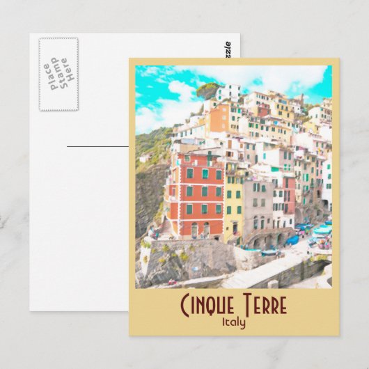 Cinque Terre, Italië  Briefkaart (Voorkant / Achterkant)