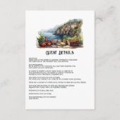 Cinque Terre Italië bruiloft gastgegevens Informatiekaartje (Voorkant)