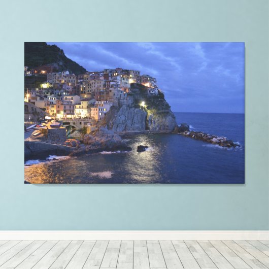 Cinque Terre, Italië Canvas Afdruk (Insitu (Houten vloer))