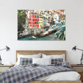 Cinque Terre, Italië Canvas Afdruk (Insitu (Slaapkamer))