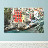 Cinque Terre, Italië Canvas Afdruk (Insitu (Houten vloer))