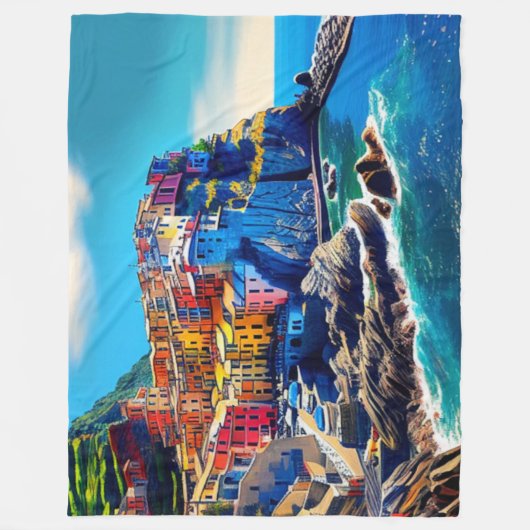 Cinque Terre, Italië Fleece Deken (Voorkant)