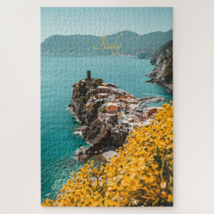 Cinque Terre, Italië Foto Jigzaag Puzzle Legpuzzel