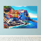 Cinque Terre Italië, Italië, Italiaanse inrichting Canvas Afdruk (Insitu (Houten vloer))