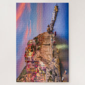 Cinque Terre Italië – levendige Uitzichten aan de  Legpuzzel (Verticaal)