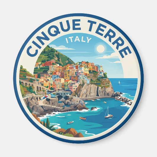 Cinque Terre Italië Magneet (Voorkant)