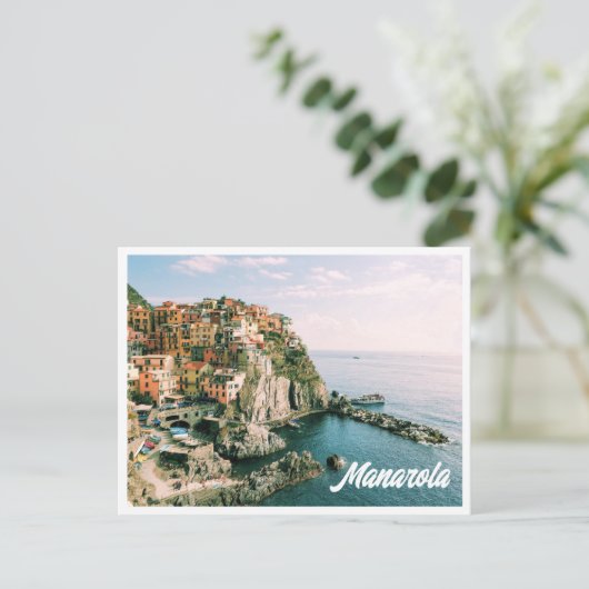Cinque Terre Italië Manarola Briefkaart (Staand voorkant)
