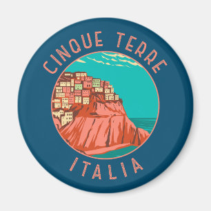 Cinque Terre Italië Noodcirkel  Magneet