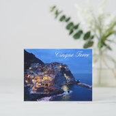 Cinque Terre Italië Plat Kaart (Staand voorkant)