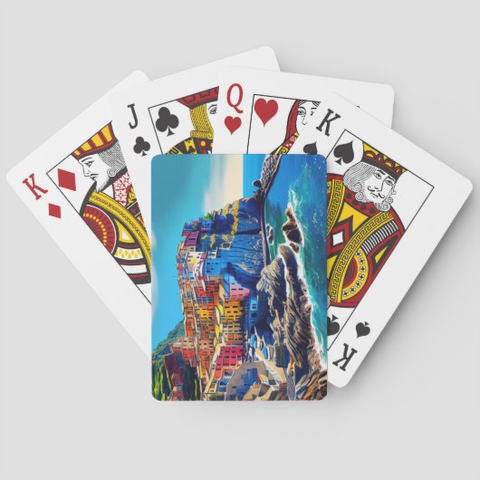 Cinque Terre, Italië Pokerkaarten (Achterkant)