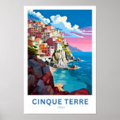 Cinque Terre Italië Reisprint Poster (Voorkant)