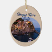 Cinque Terre, Italië: Romantic Evening Keramisch Ornament (Rechts)