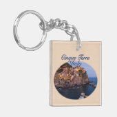 Cinque Terre, Italië: Romantic Evening Sleutelhanger (Voorkant Links)