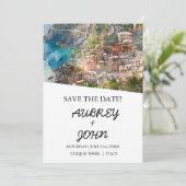 Cinque Terre Italië Save the Date Wedding (Staand voorkant)