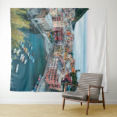 Cinque Terre Italië Scene | Muurdecoratie Achtergr Wandkleed (In Situ (horizontaal))