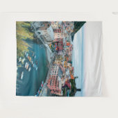 Cinque Terre Italië Scene | Muurdecoratie Achtergr Wandkleed (Voorkant (horizontaal))