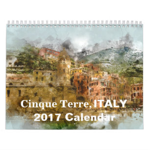 Cinque Terre Italy 2017 Tourism Holiday Kalender