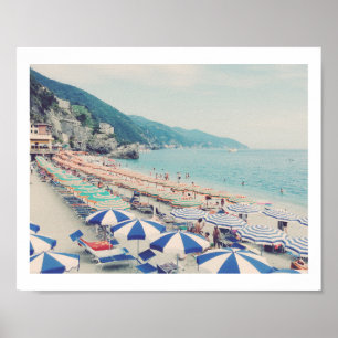 Cinque Terre Italy  Beach Travel Photo Poster