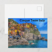 Cinque Terre Italy Briefkaart (Voorkant / Achterkant)