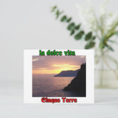 Cinque Terre Italy Briefkaart (Staand voorkant)