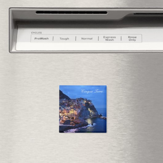 Cinque Terre Italy Briefkaart Magneet (Insitu (Vaatwasser))