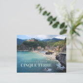 Cinque Terre Italy Coastline Briefkaart (Staand voorkant)