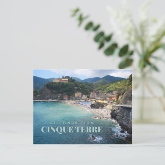 Cinque Terre Italy Coastline Briefkaart (Staand voorkant)