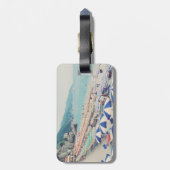 Cinque Terre Italy Fun Beach Schilderachtig Travel Bagagelabel (Achterkant verticaal)