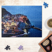 Cinque Terre Italy Night Scene Painting Puzzle Legpuzzel