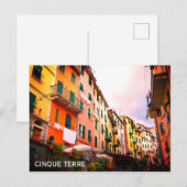 Cinque Terre Italy Riomaggiore Travel Photo Briefkaart (Voorkant / Achterkant)