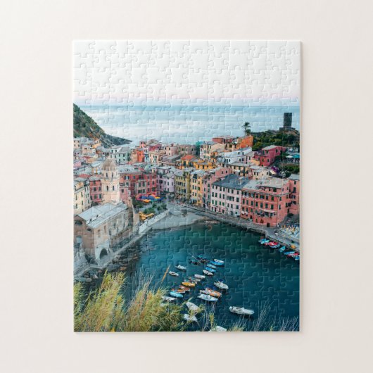 Cinque Terre Italy Scene | Jigzaag Puzzle Legpuzzel (Verticaal)
