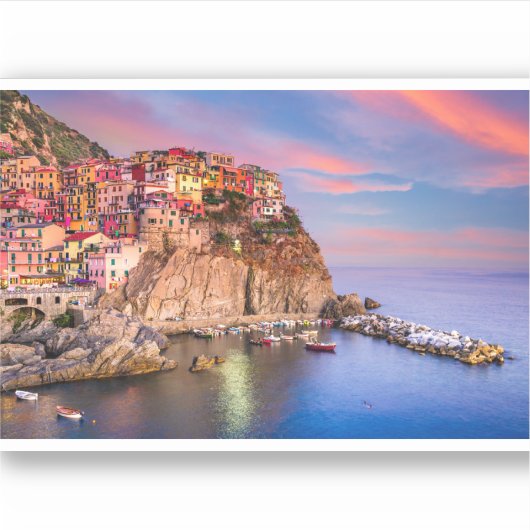Cinque Terre Italy Sticker (Voorkant)