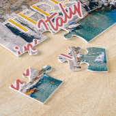 Cinque Terre Italy Summer Travel Briefkaart Legpuzzel (Zijkant)