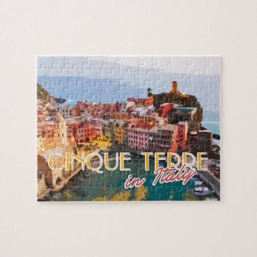 Cinque Terre Italy Summer Travel Briefkaart Legpuzzel (Horizontaal)