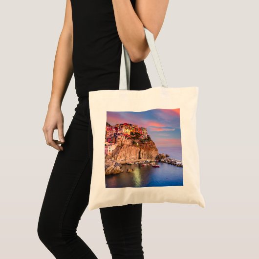 Cinque Terre Italy Tote Bag (Voorkant (product))