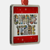 Cinque Terre Italy Travel Photos Metalen Ornament (Rechts)