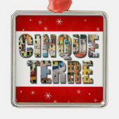 Cinque Terre Italy Travel Photos Metalen Ornament (Voorkant)