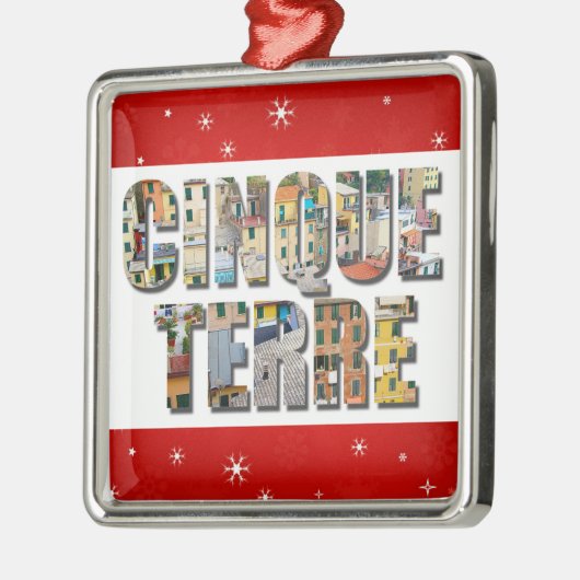 Cinque Terre Italy Travel Photos Metalen Ornament (Links)