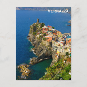 Cinque Terre Italy Vernazza Travel Photo Briefkaart